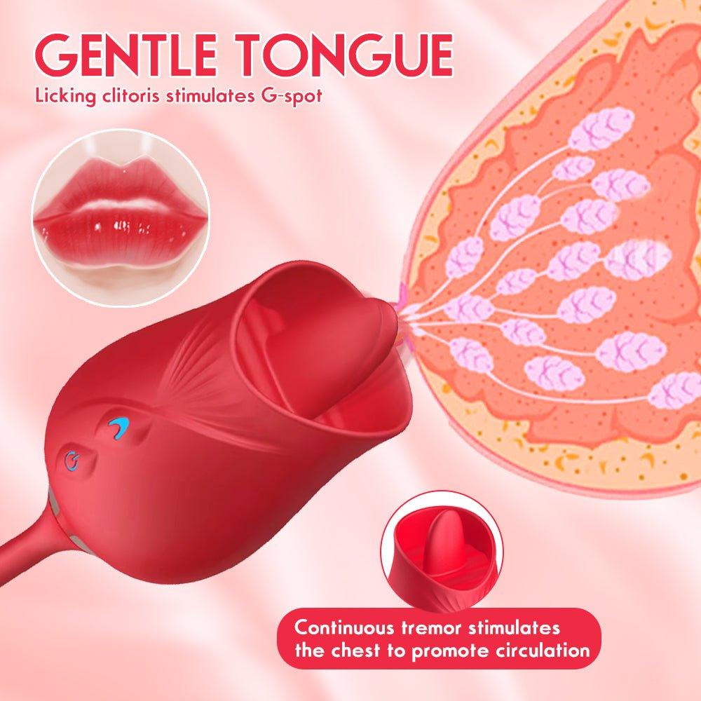 Rose Sex Toys Dildo Vibrator - Seductiva
