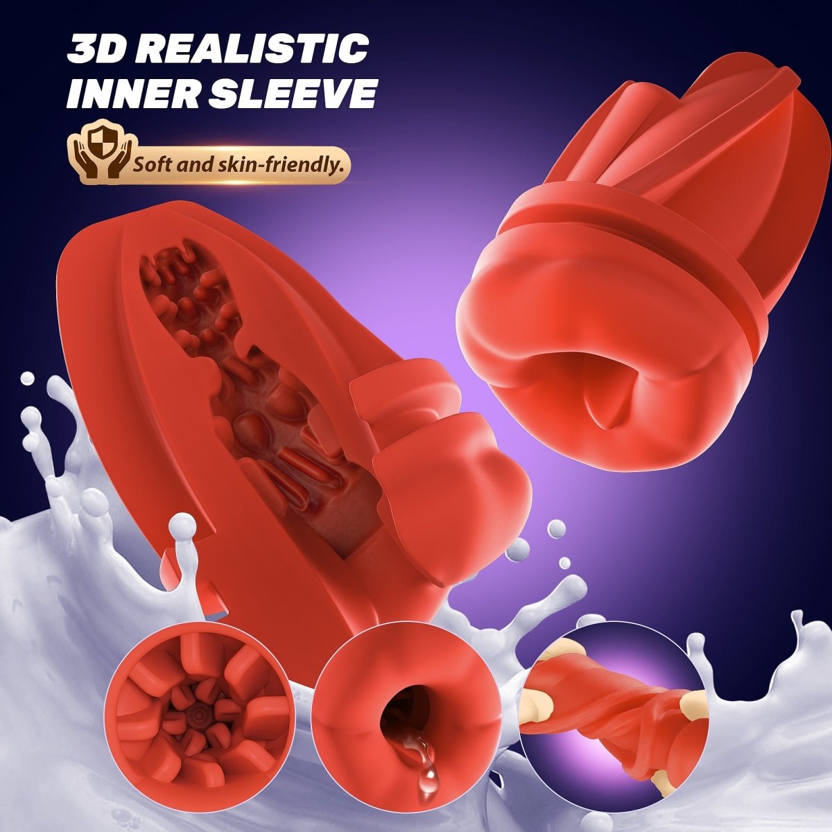 2 in 1 male vibrator with training and stimulation functions