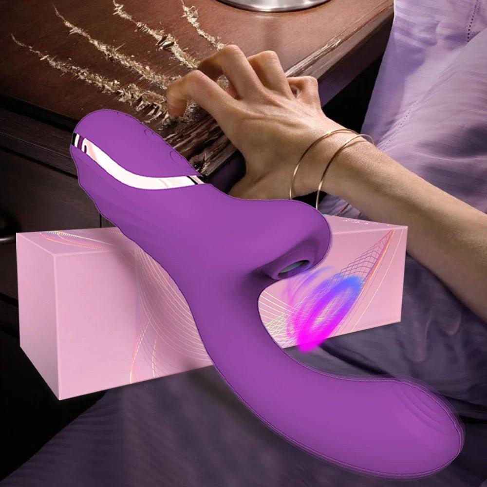 Rechargeable clitoral sucking vibrator with USB charging cable