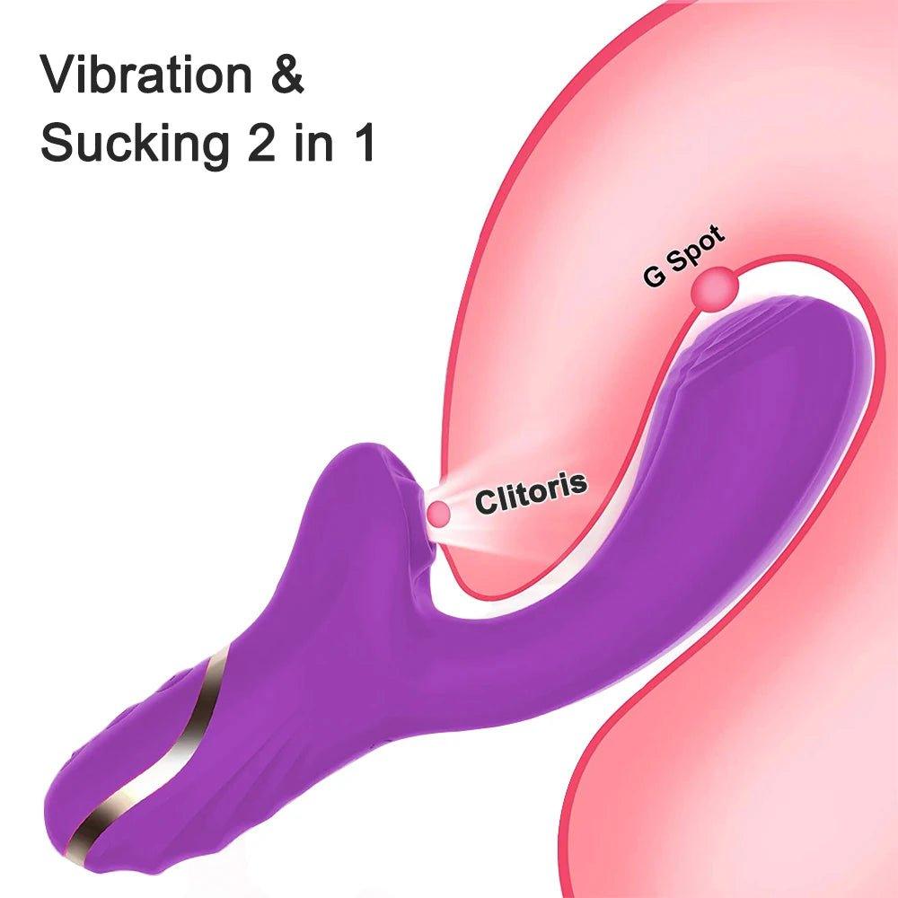 Seductiva clitoral sucking toy highlighting multiple vibration modes