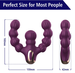 Pull bead stick Two-end vvibrating massage