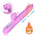 25cm big dildo brush vibrator shown in full front view