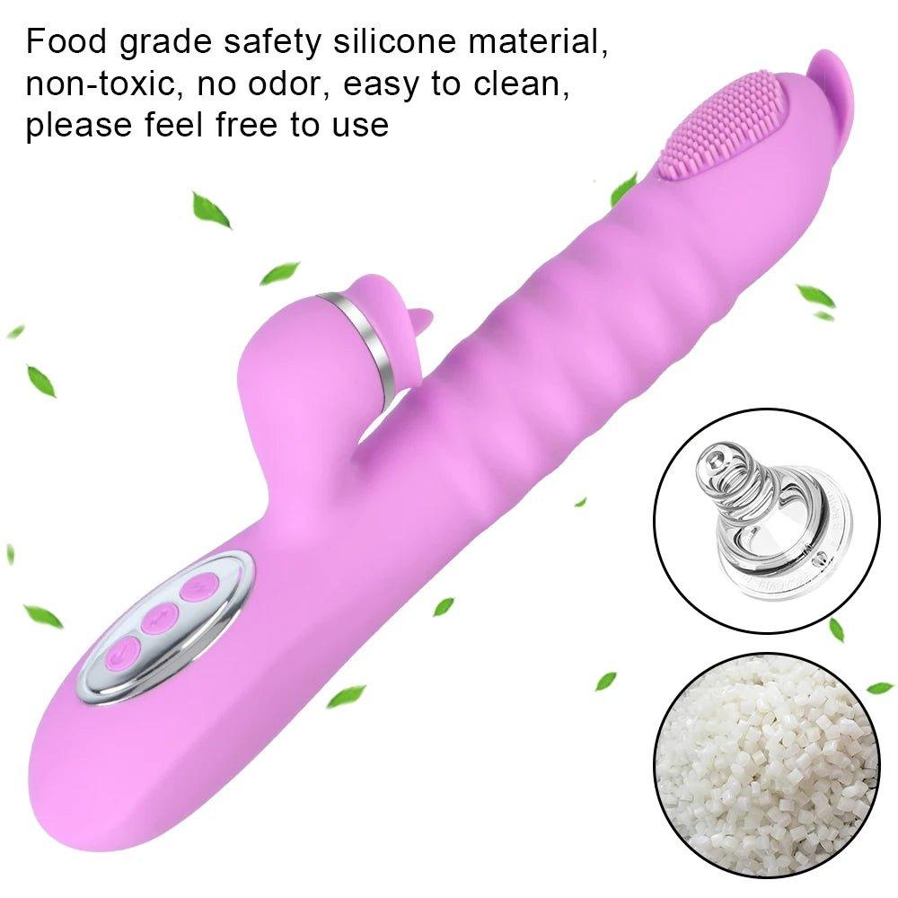 25cm Big Dildo Brush Vibrator - Seductiva
