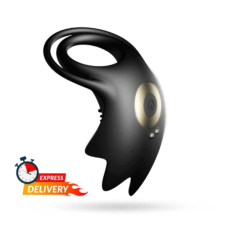 Animated GIF showing STARFISH testicles stimulator vibration in motion