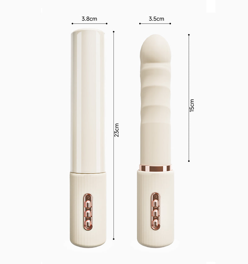 Multi‑Speed Telescopic Vibrator with Remote Control • For Adult Use