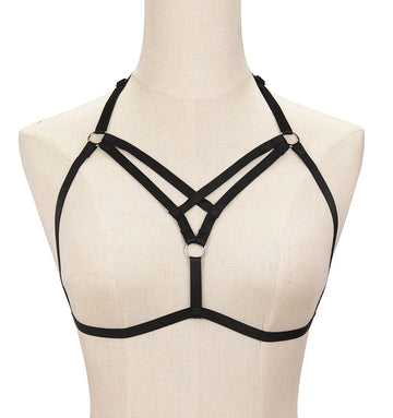 Women's Sexy Strap Elastic Bra Fashion European and American Trendy Style