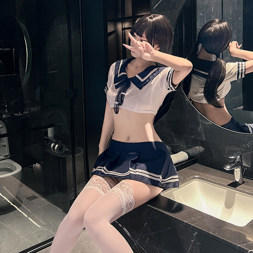 JK‑Themed Adult Role‑Play Outfit, Short Skirt Complete Set, Adult Apparel
