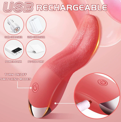Tongue shaped vibrator