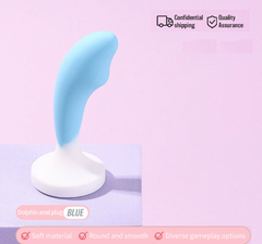 Mini silicone candy color anal plug