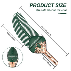 Peacock feather shape teasing vibrator