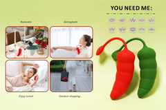 Chili pepper shape APP remote Vibrators Sex Toys for Women