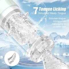 7-frequency telescopic rotating masturbation airplane cup