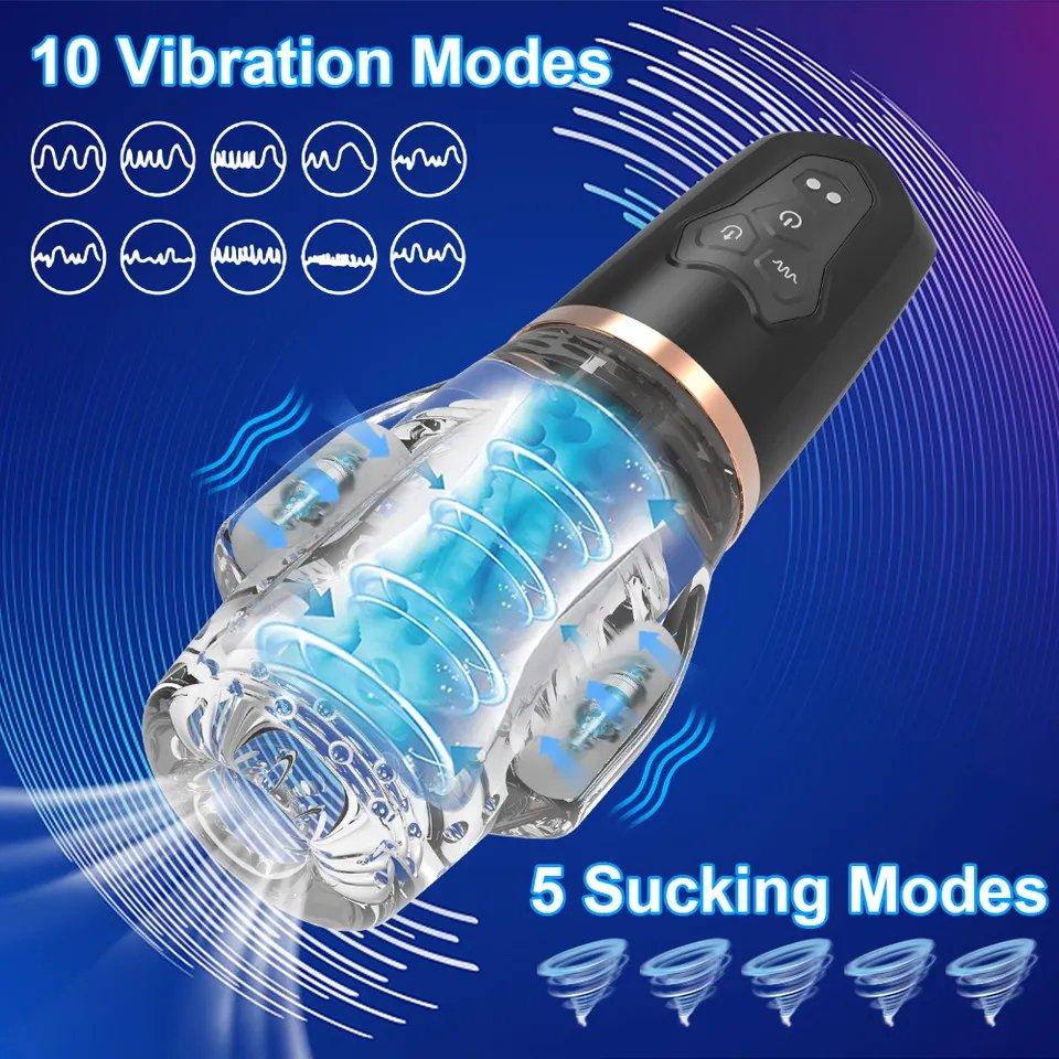 Black Automatic Male Masturbator Stroker Vibrator NZ | Mens Sex Toy | Seductiva Black Automatic Male Masturbator Stroker Vibrator NZ | Mens Sex Toy | Seductiva