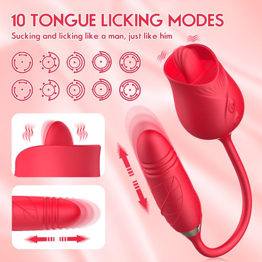 Rose Sex Toys Dildo Vibrator - Seductiva