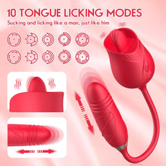 Rose Sex Toys Dildo Vibrator - Seductiva