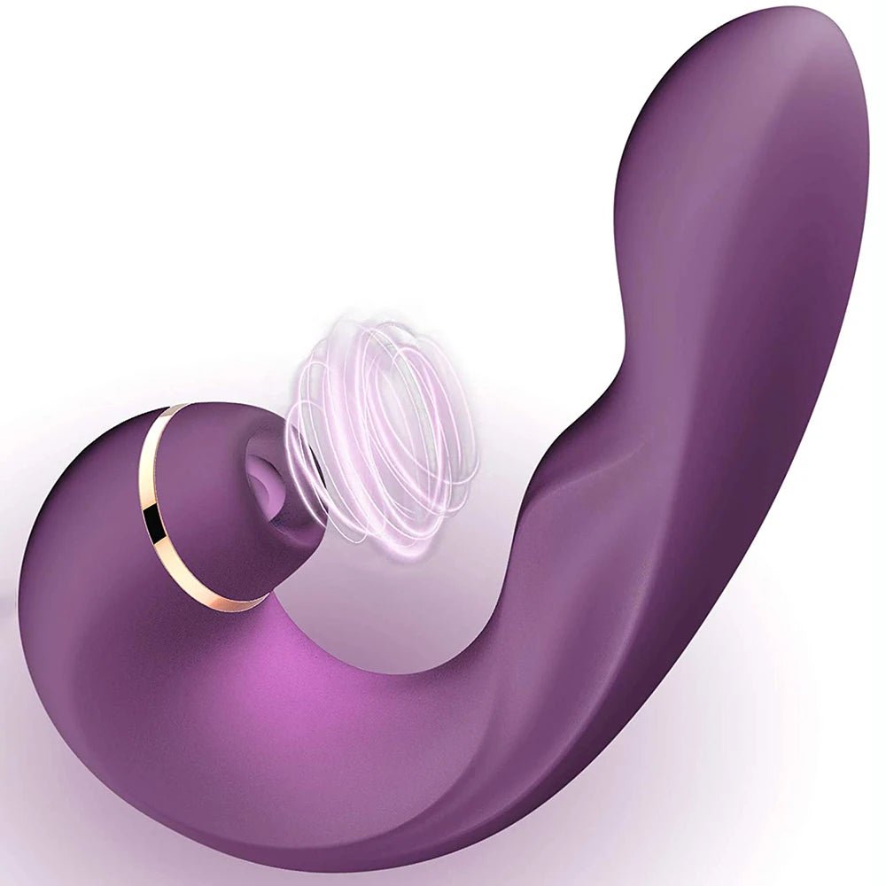 Packaging of 3 in 1 clitoral suction and licking vibrator showing 10 modes