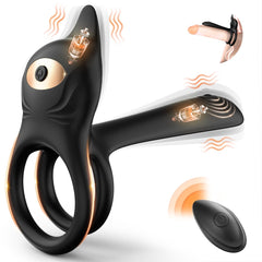 3 in 1 Multifunctional Penis Cock Ring with 10 Vibrating Modes - Seductiva