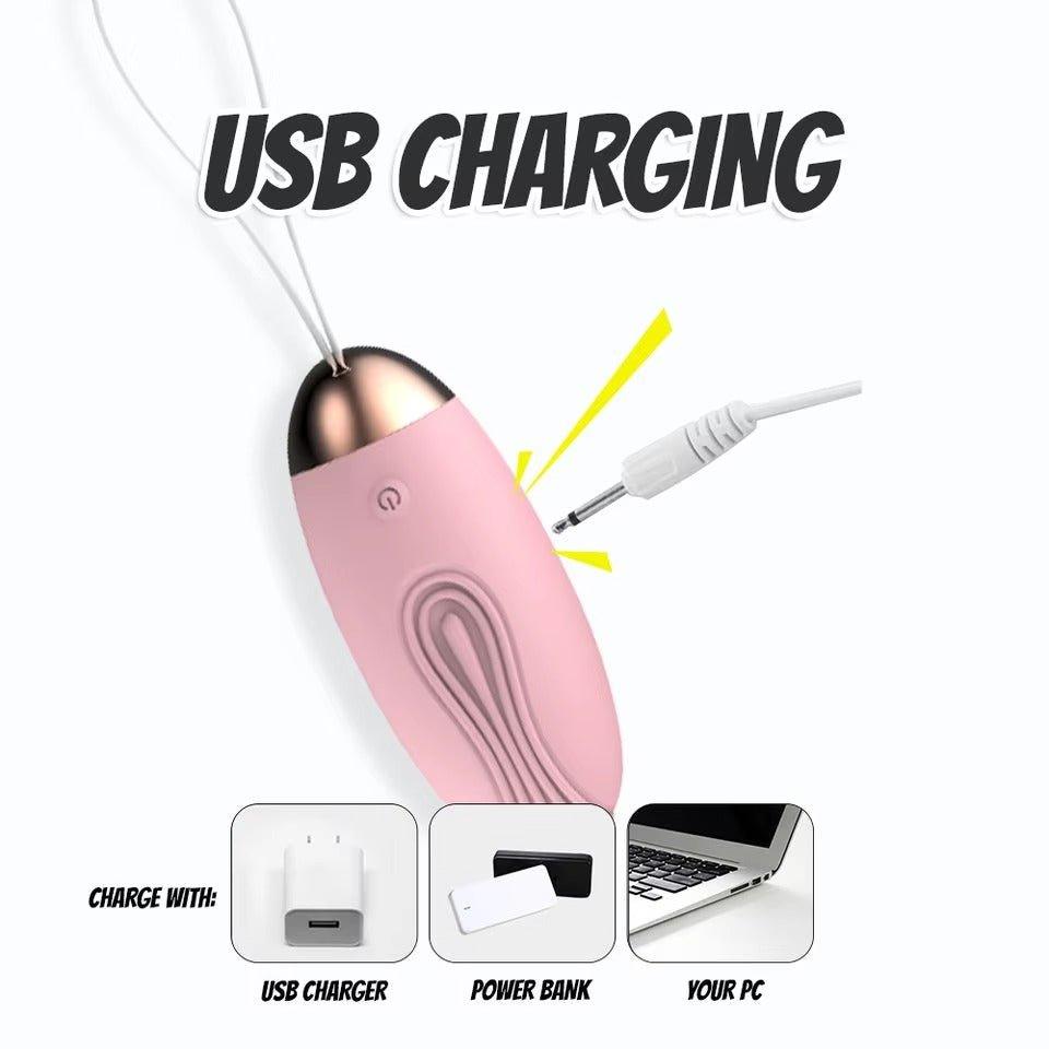 Seductiva remote control vibrator displayed on white background