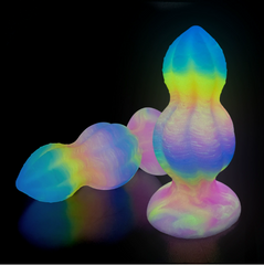 SM New Fluorescent Anal Plug  With Anal Dilation Massage