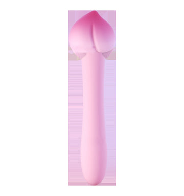 Insertable & Vibrating Peach-Shaped Vibrator