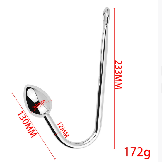 SM Metal hook anal plug