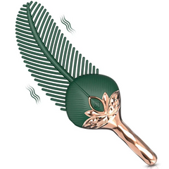 Peacock feather shape teasing vibrator