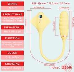 Manta ray shape Vibrators Thrusting Vibrators