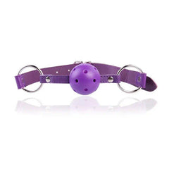 4 Colors Faux Leather Mouth Gag Adjustable Plastic Ball Adult Flirting Fetish Roleplay Game Props Couples BDSM Bondage Sex Toys - Seductiva