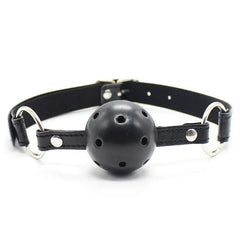 4 Colors Faux Leather Mouth Gag Adjustable Plastic Ball Adult Flirting Fetish Roleplay Game Props Couples BDSM Bondage Sex Toys - Seductiva
