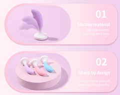 Mini silicone candy color anal plug