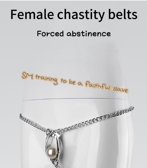 T-shaped chastity belt is used for abstaining, preventing infidelity and locking the penis