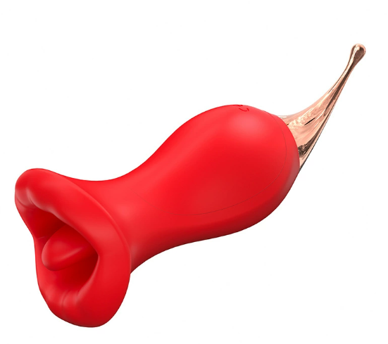 Rose sucking licking vibrator
