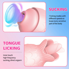 Snapper shaped Sucking jumping balls silent tongue licking