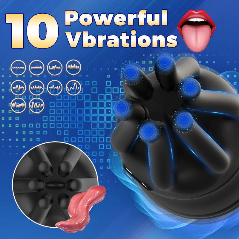 Penis training device with octopus tentacle design shown upright