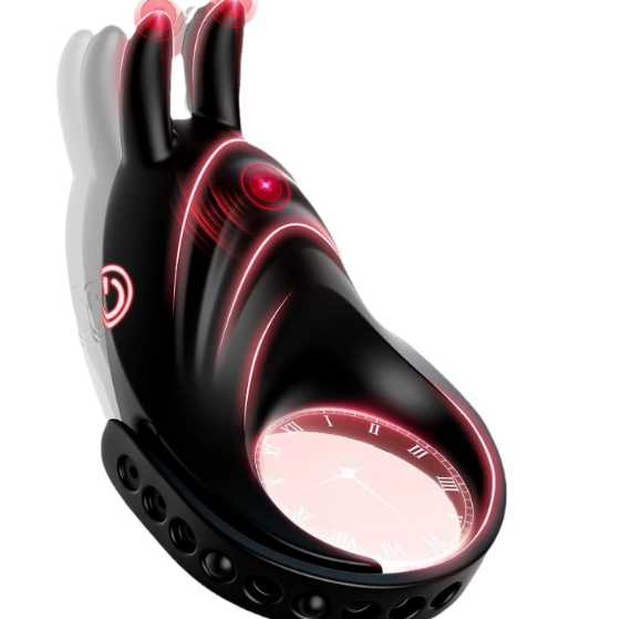 ARCHIE adjustable vibrating cock ring shown in full front view