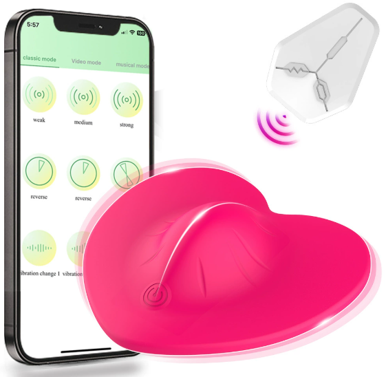 Heart-shaped APP and Remote control  vibrator