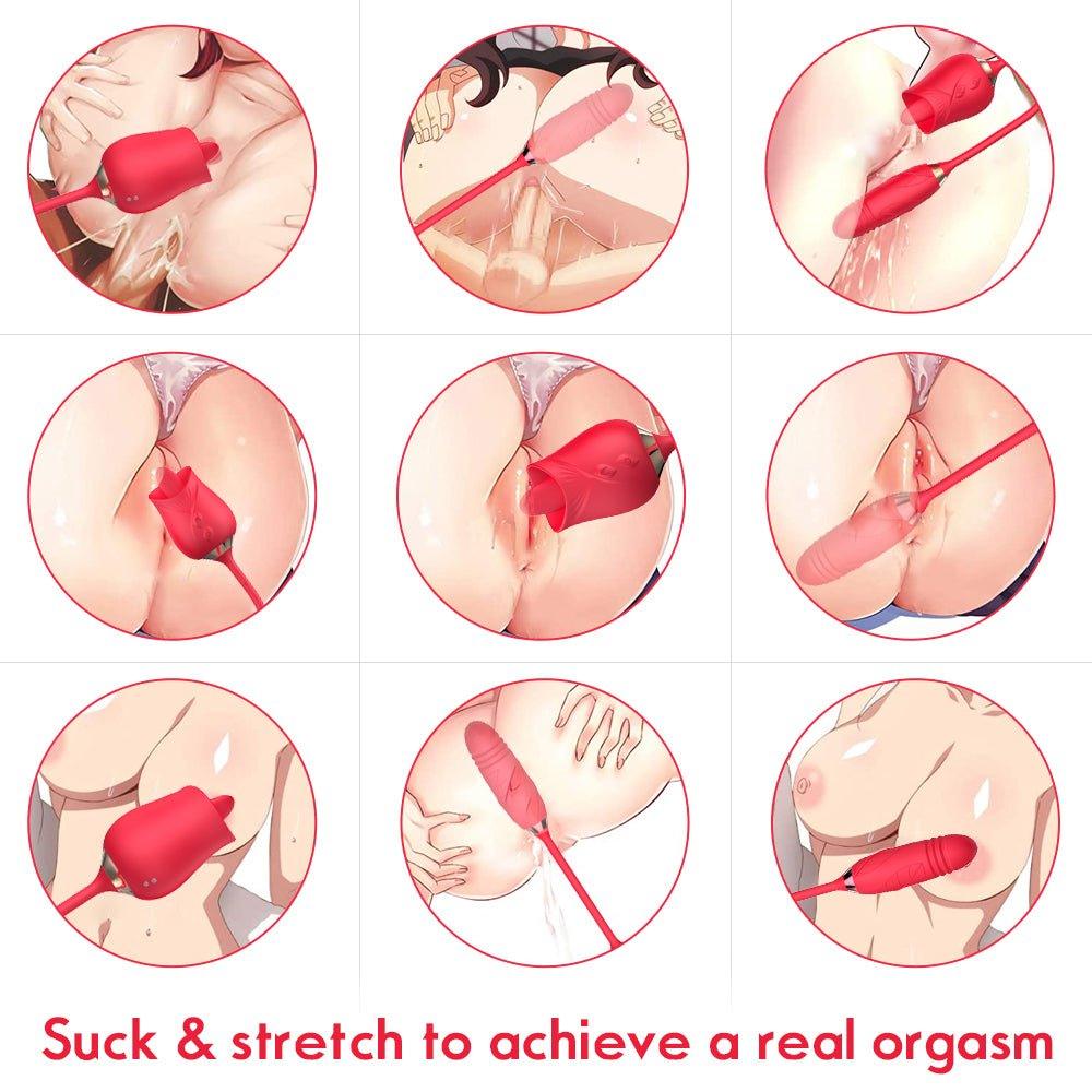 Rose Sex Toys Dildo Vibrator - Seductiva