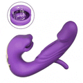 Animated view of the Naughty Bae vibrator demonstrating tongue-style flapping motion and flexibility.