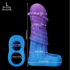 Hollow set massage particles for men lock essence thickened and lengthened mace set sex toys