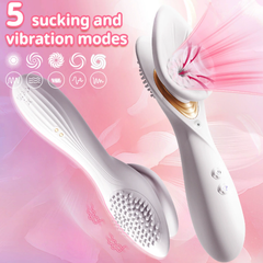 Vaccum sucking vibrator