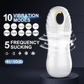 Seductiva automatic sucking male masturbator shown in full front view