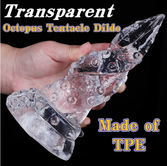 Special-shaped anal plug dildo crystal double dragon