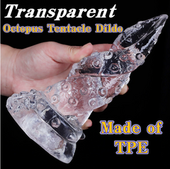 Special-shaped anal plug dildo crystal double dragon