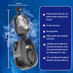 Samurai belt masturbator, wireless remote control, fully automatic, wearable, through-passage male sex masturbator