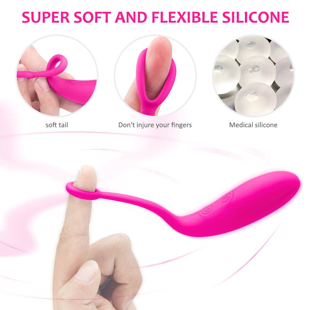 Female wearable vibrator shown flat with control panel visible