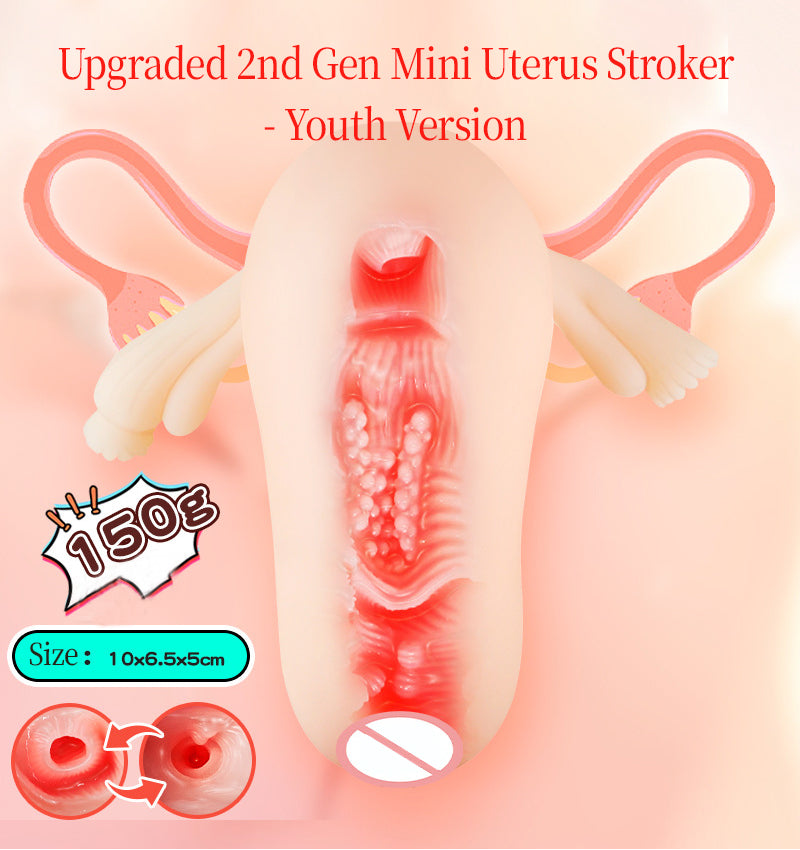 Realistic vaginal uterine cavity male masturbator