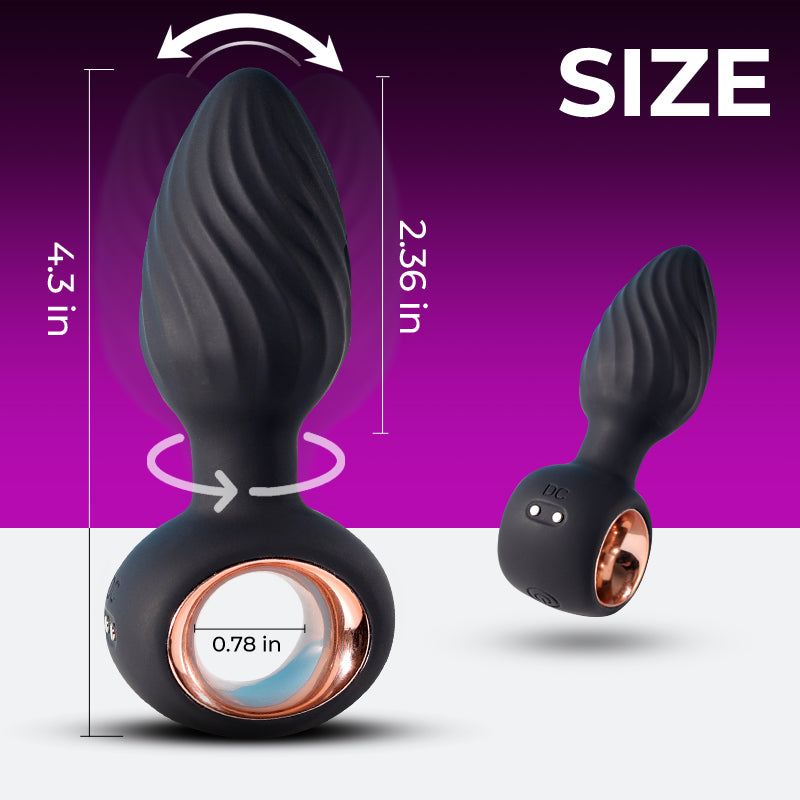 ring twist anal plug vibrators