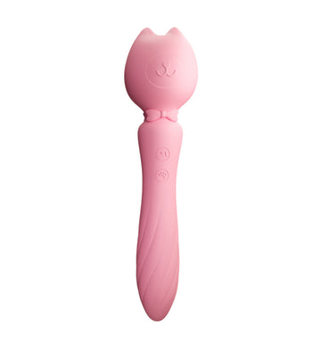Dual Vibration Vibrator for Women, Insertable & Clitoral Suction, Powerful AV Wand