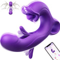 Product packaging image of the finger-flapping mouth vibrator shown with accessories on a white background.