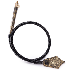 SM Woven leather whips